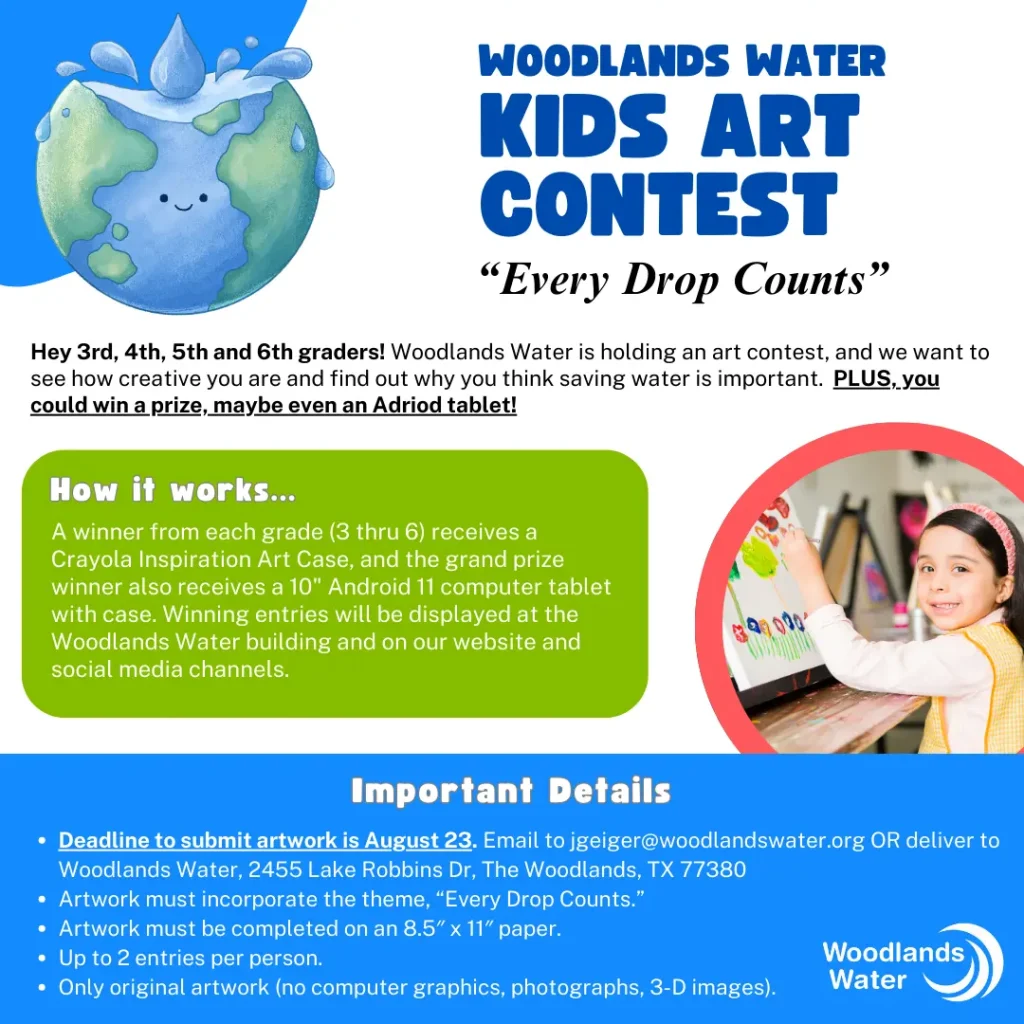 Woodlands Water Kids Art Contest