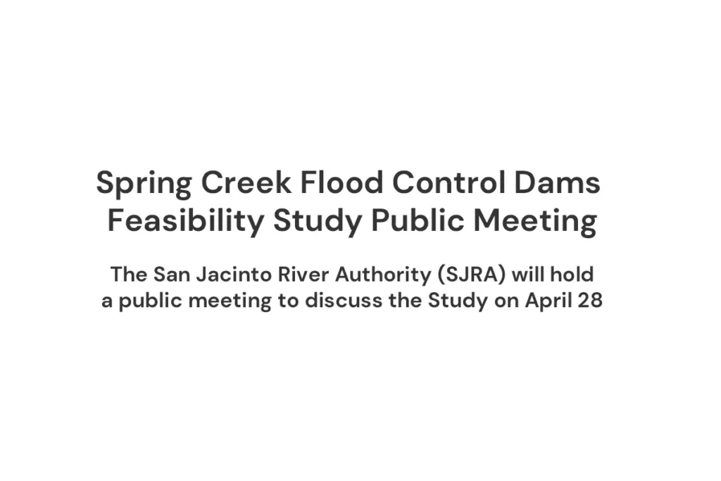 Spring Creek flood control dams feasibility study public meeting